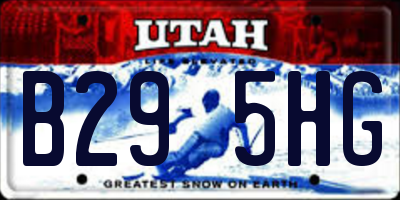 UT license plate B295HG