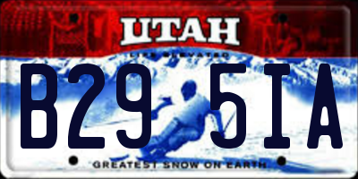 UT license plate B295IA