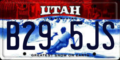 UT license plate B295JS