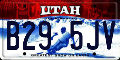 UT license plate B295JV
