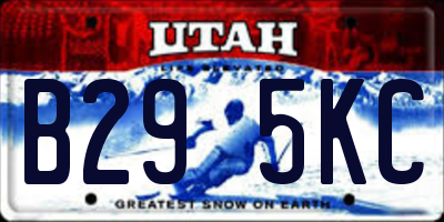 UT license plate B295KC