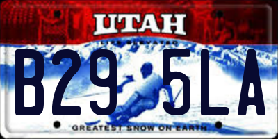 UT license plate B295LA