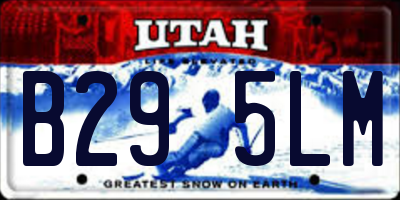 UT license plate B295LM