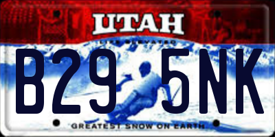 UT license plate B295NK