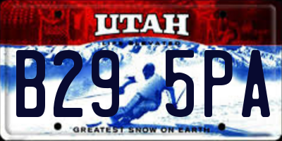 UT license plate B295PA