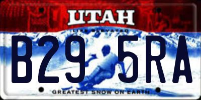 UT license plate B295RA