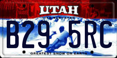 UT license plate B295RC