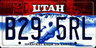 UT license plate B295RL