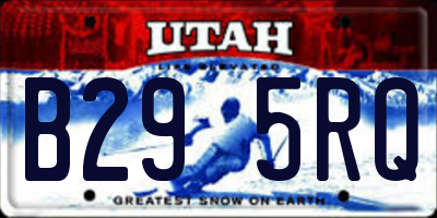 UT license plate B295RQ