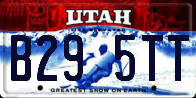 UT license plate B295TT