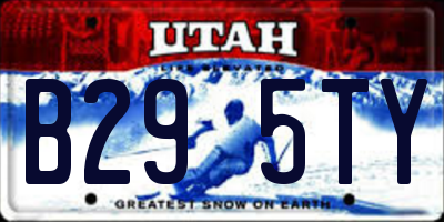 UT license plate B295TY