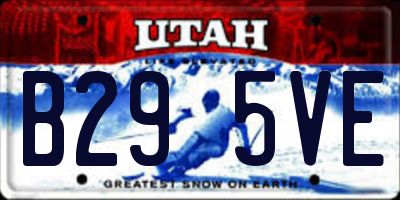 UT license plate B295VE