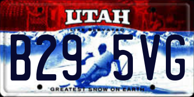 UT license plate B295VG