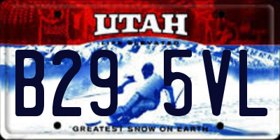 UT license plate B295VL
