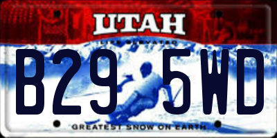 UT license plate B295WD