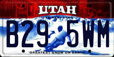 UT license plate B295WM