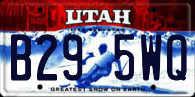 UT license plate B295WQ