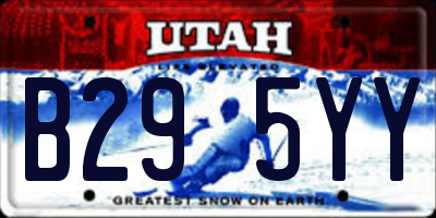 UT license plate B295YY
