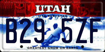 UT license plate B295ZF