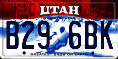 UT license plate B296BK