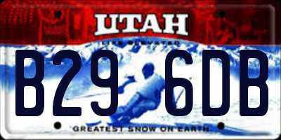 UT license plate B296DB