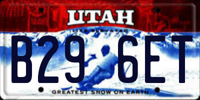 UT license plate B296ET