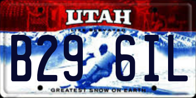 UT license plate B296IL