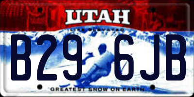 UT license plate B296JB