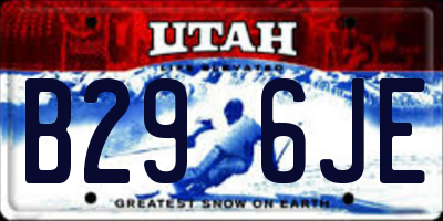 UT license plate B296JE