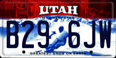 UT license plate B296JW