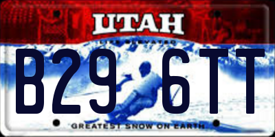 UT license plate B296TT
