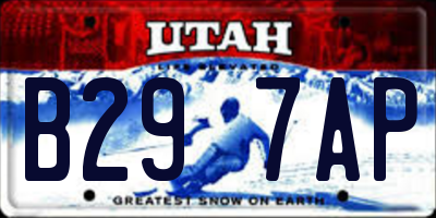UT license plate B297AP