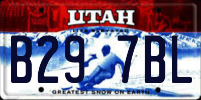 UT license plate B297BL