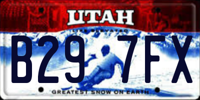UT license plate B297FX