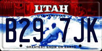 UT license plate B297JK