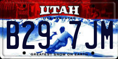 UT license plate B297JM