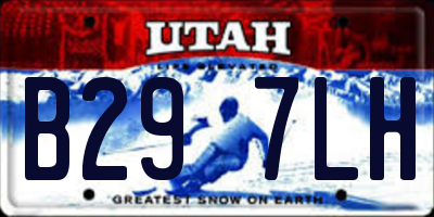 UT license plate B297LH