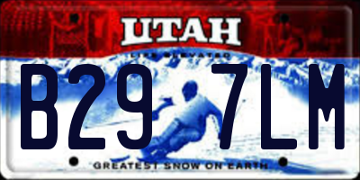 UT license plate B297LM