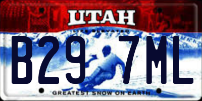 UT license plate B297ML