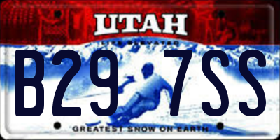 UT license plate B297SS