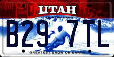 UT license plate B297TL