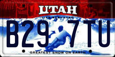 UT license plate B297TU