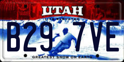 UT license plate B297VE