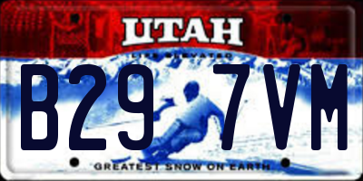 UT license plate B297VM