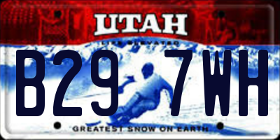 UT license plate B297WH