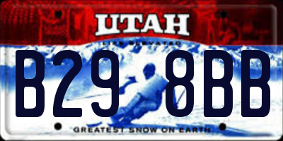 UT license plate B298BB