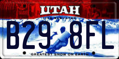 UT license plate B298FL