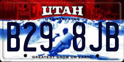 UT license plate B298JB
