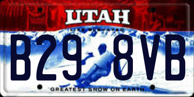 UT license plate B298VB