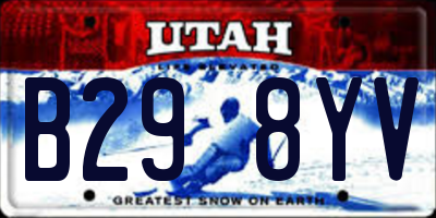 UT license plate B298YV
